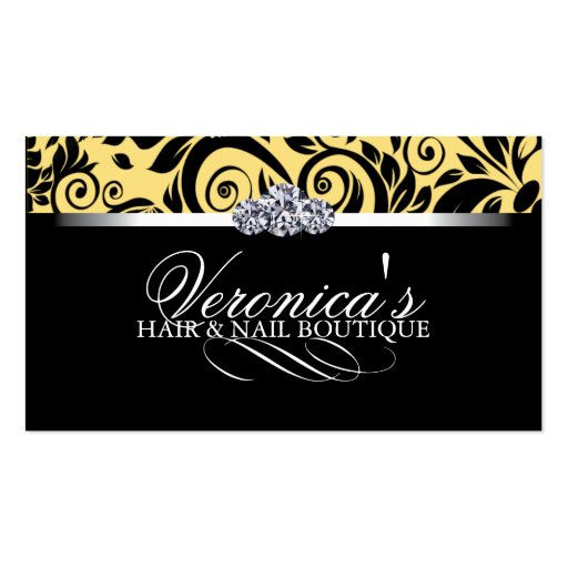 Hair and Nail Salon Business Cards (front side)