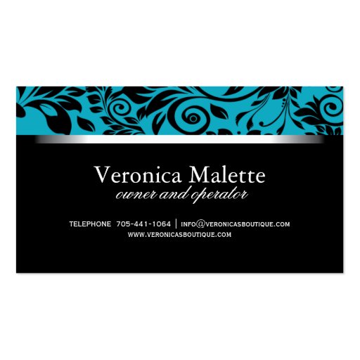 Hair and Nail Salon Business Cards (back side)