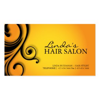 HAIR AND TANNING SALON BUSINESS CARD profilecard