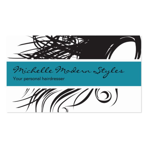 Hair Beauty Business Cards (front side)
