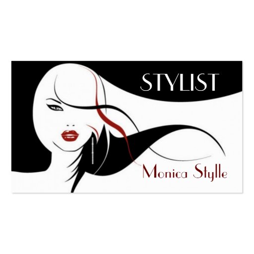 Hair, Beauty Salon, Cosmetologist , Spa Business Card (front side)