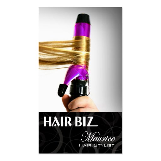 Hair Biz - Hair Stylist Beauty Salon Spa Friseur Business Card (front side)