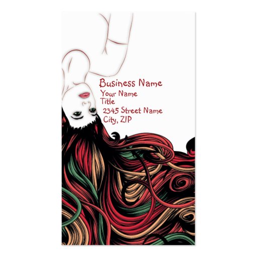 Hair Business Business Card (front side)