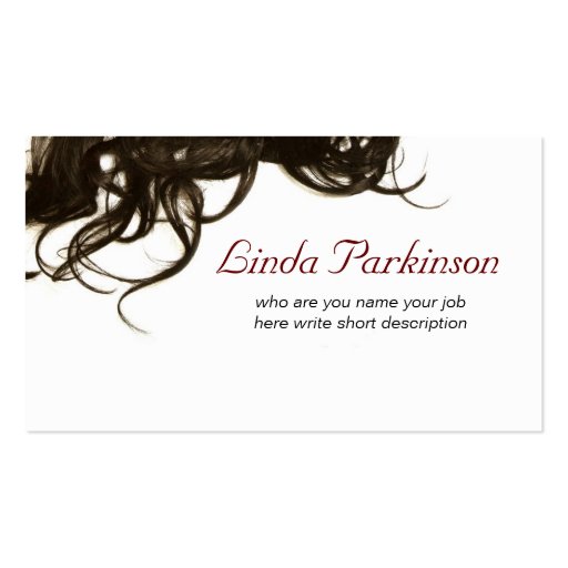 hair business card (front side)