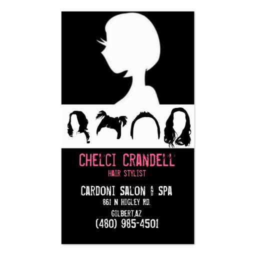 Hair Business Cards (front side)