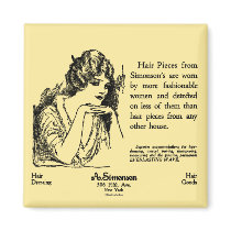 Hair Care Newspaper Advertisement magnets