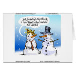 Hair Club For Snowmen Funny Christmas cards