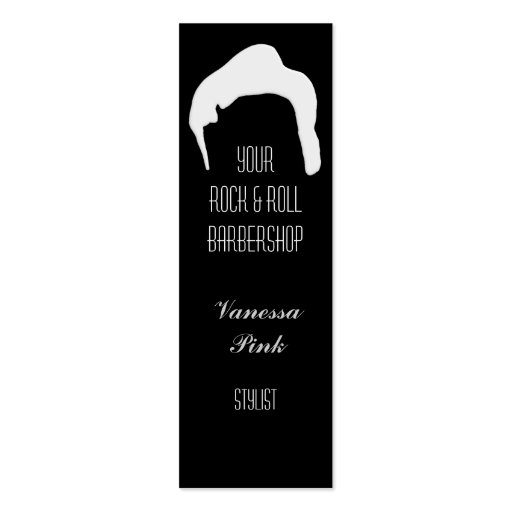 Hair Cosmetology Barber Salon Business Card (front side)