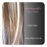 Hair Designed Square Sticker