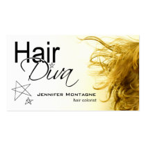Hair Diva Stylist Colorist Hair Technician business cards