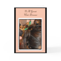Hair Dresser Thank You Card