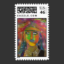 "Hair God" Stamp