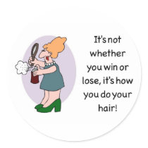 hair merchandise stickers
