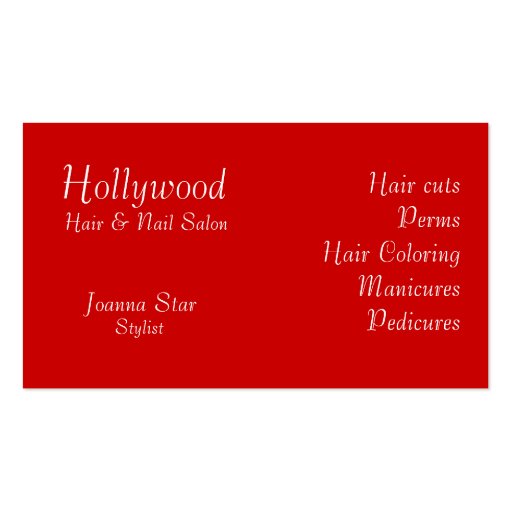 Hair & Nail Salon_Beauty Stylist Business Card Template (back side)