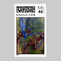Hair Of The Dog Abstract Postage Stamp stamps