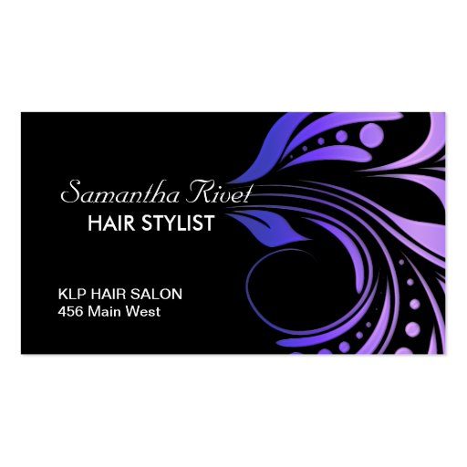 Hair Salon Appointment Business Card