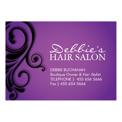 HAIR SALON BUSINESS & APPOINTMENT CARD BUSINESS CARD TEMPLATES (front side)