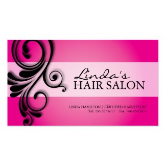 HAIR SALON BUSINESS CARD profilecard