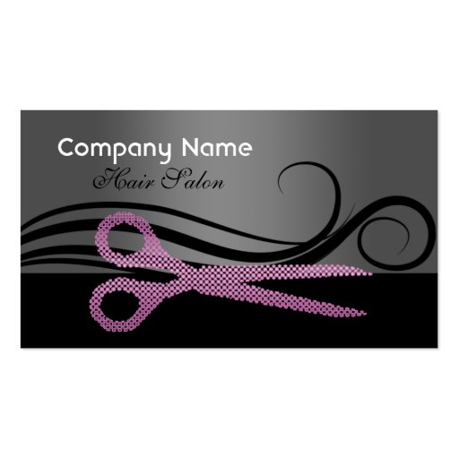 Hair salon business card and appointment card (front side)