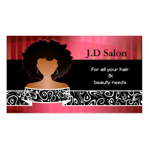 Hair Salon businesscards Business Card Templates (front side)