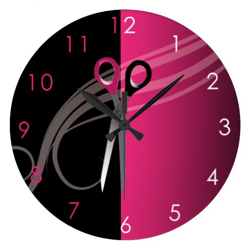 Hair Salon clock Zazzle