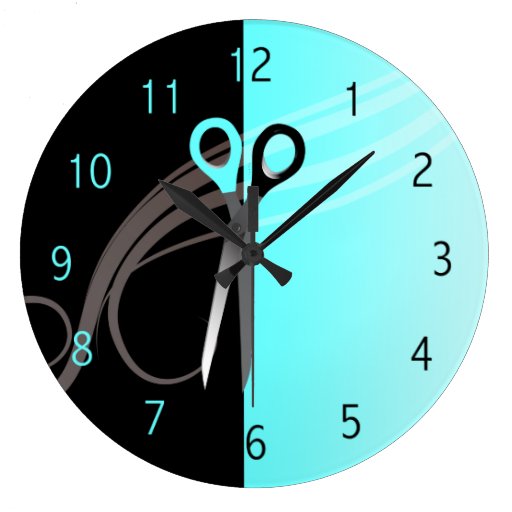 Hair salon clock Zazzle