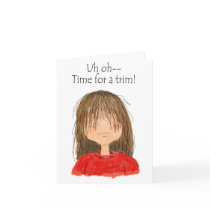 Hair Salon Customer Reminder Relations Hair Cut cards by icansketchu Hair Salon Customer Reminder Relations Hair Cut cards