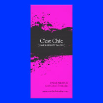 Hair Salon Price List Rack Card Template