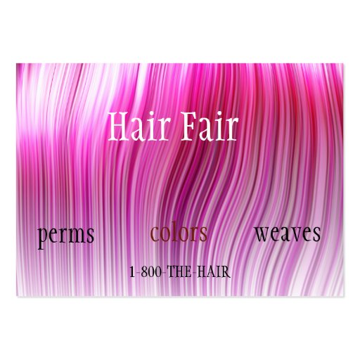 Hair Salon Style Business Cards