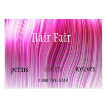 Hair Salon Style Business Cards