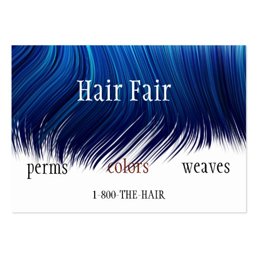 Hair Salon Style Business Cards (front side)