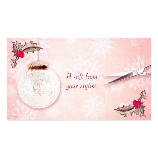 hair salon stylist holiday coupon gift card xmas business hair salon stylist holiday coupon gift card xmas business