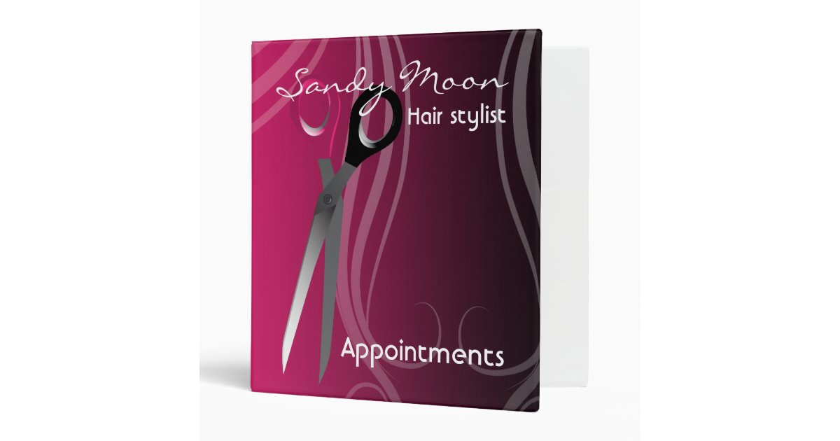 hair stylist binder Zazzle