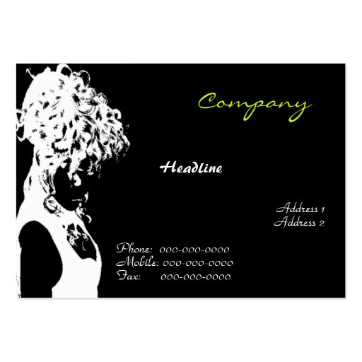 Hair Stylist Business Card (front side)