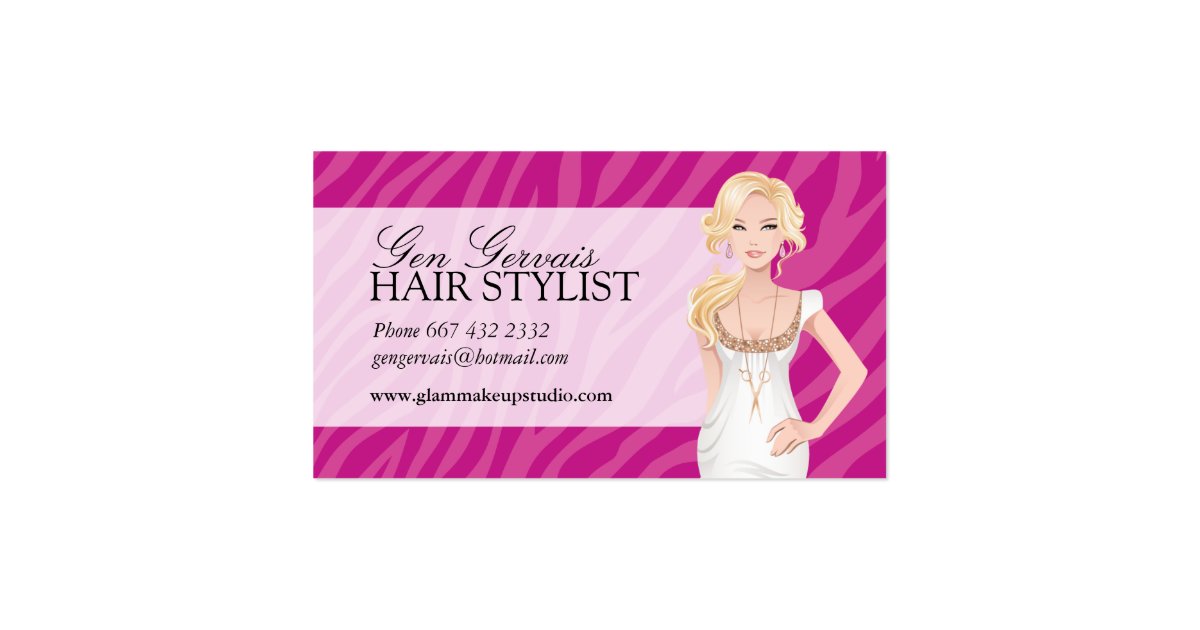 Hair Stylist Business Card Zazzle