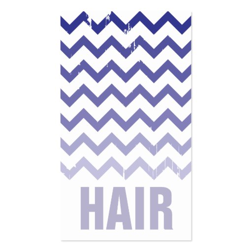 Hair Stylist Business Card - Cracked Indigo Ombre