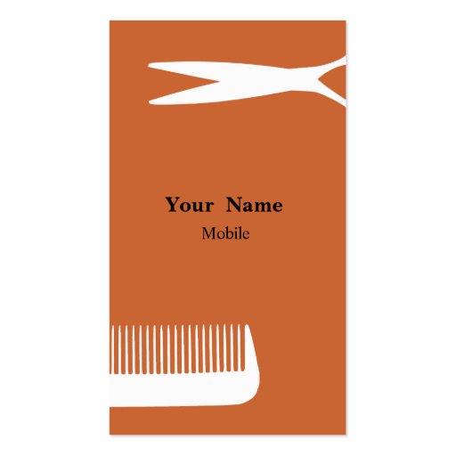 Hair Stylist Business Card Template (front side)