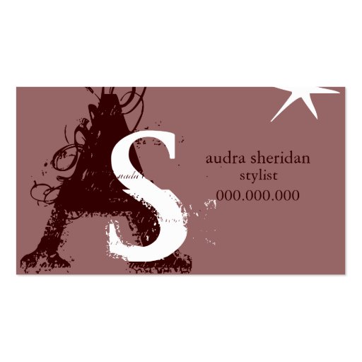 hair stylist business card templates (front side)