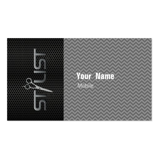 Hair Stylist Business Card Templates (front side)