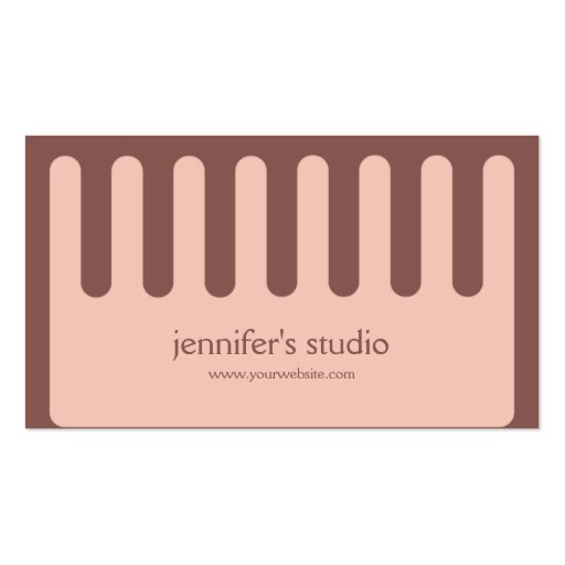 Hair Stylist business cards (back side)