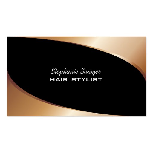 Hair stylist business cards (front side)