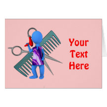 Hair Stylist Greeting Card