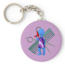 Hair Stylist Key Chain