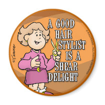 Hair Stylist Refrigerator Magnet