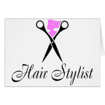 Hair Stylist (Pink/Scissors) Cards