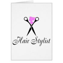 Hair Stylist (Pink/Scissors) cards
