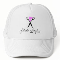 Hair Stylist (Pink/Scissors) Trucker Hat