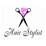 Hair Stylist (Pink/Scissors) Post Card