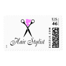 Hair Stylist (Pink/Scissors) postage