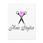 Hair Stylist (Pink/Scissors) Postcards